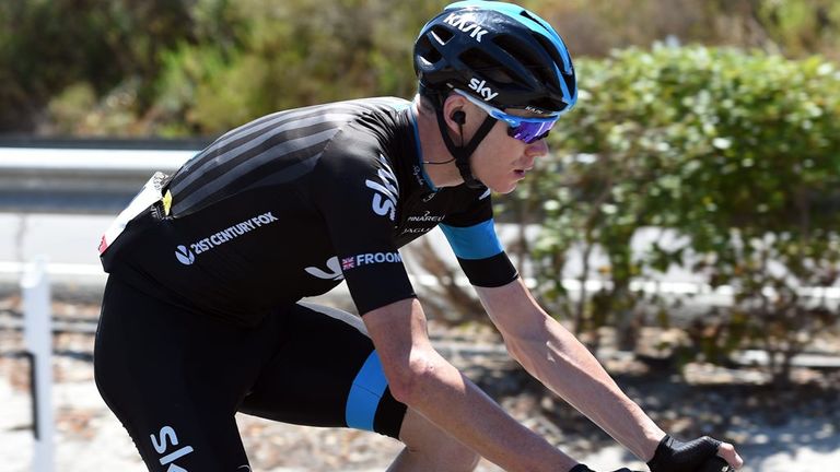 Chris Froome on stage four of the 2015 Vuelta a Espana