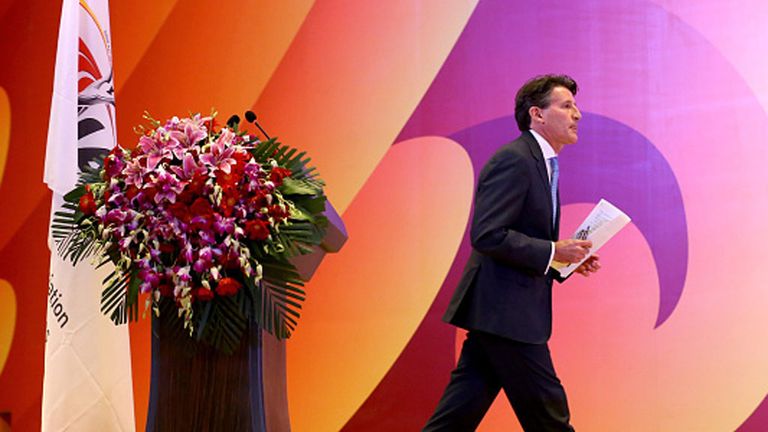 Sebastian Coe will hold his first press conference as IAAF president later on Wednesday