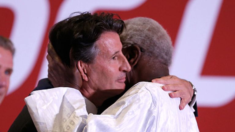 Lord Sebastian Coe succeeds 82-year-old Senegalese Lamine Diack, who was president for 16 years