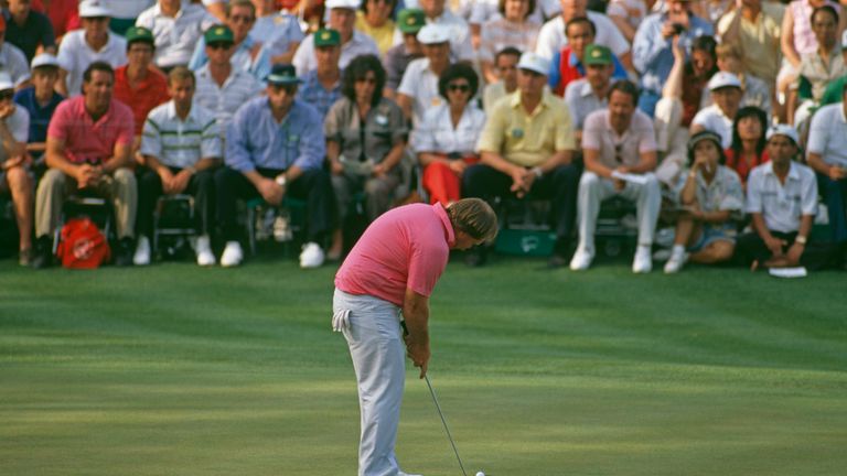 American golfer Craig Stadler at the US Masters Tournament at Augusta