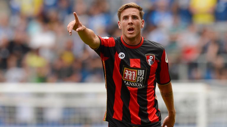 Dan Gosling of Bournemouth reacts during the friendly match between 1899 Hoffenheim and AFC Bournemouth
