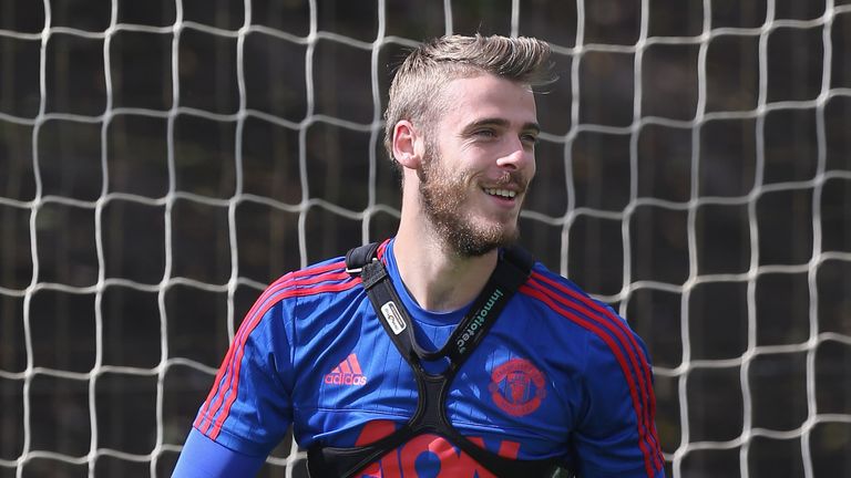 David de Gea of Manchester United in action