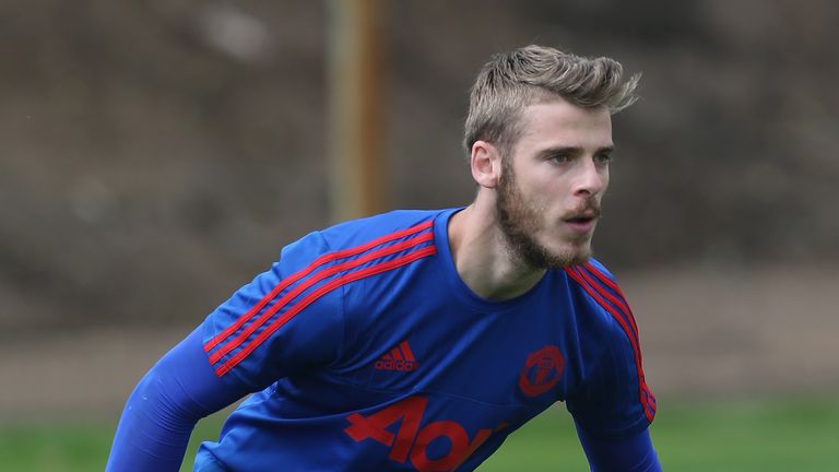 David de Gea of Manchester United in action