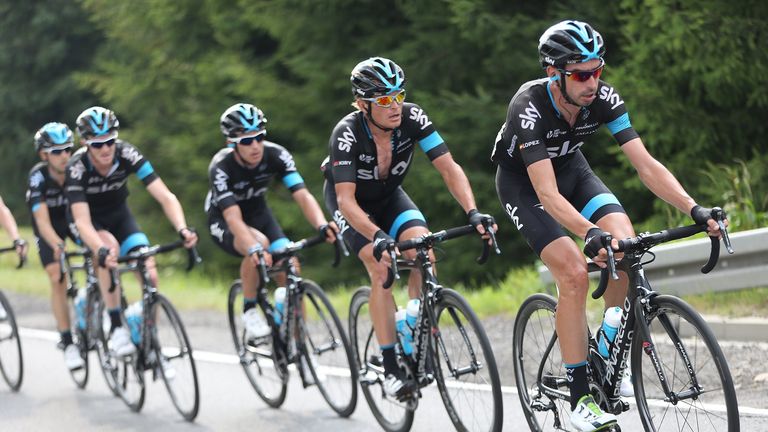 David Lopez Garcia on  stage four of the 2015 Tour of Poland