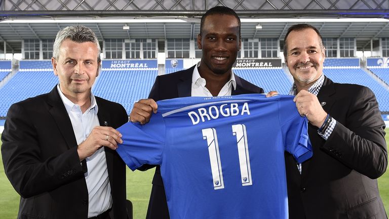 Didier Drogba was unveiled as a Montreal Impact player on July 30