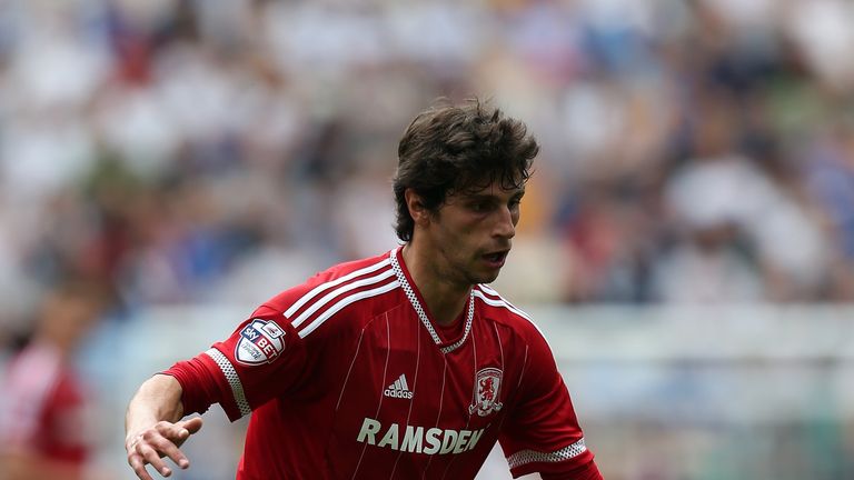Diego Fabbrini in action for Middlesbrough