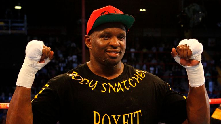 Dillian White celebrates beating Irineu Costa during their Heavyweight Contest at The KC Lighstream Stadium, Hull.