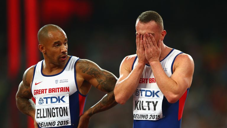 James Ellington and Richard Kilty cant believe they failed to finish in the relay final 