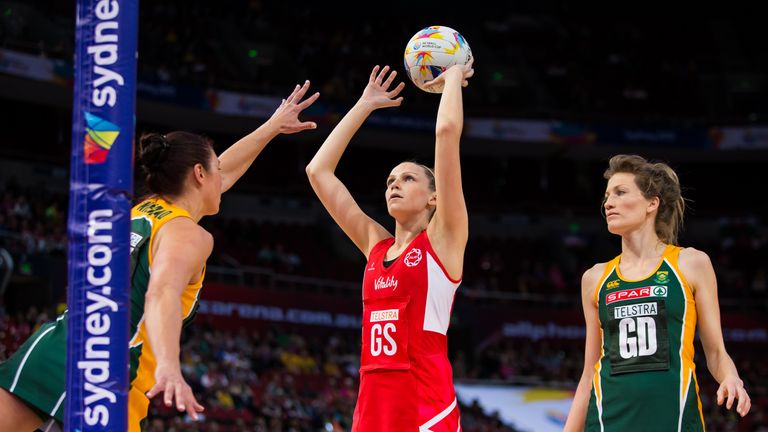 England (ENG) v South Africa (RSA) in a Pool F Qualification Round game on Day 8 of the Netball World Cup 2015 SYDNEY 