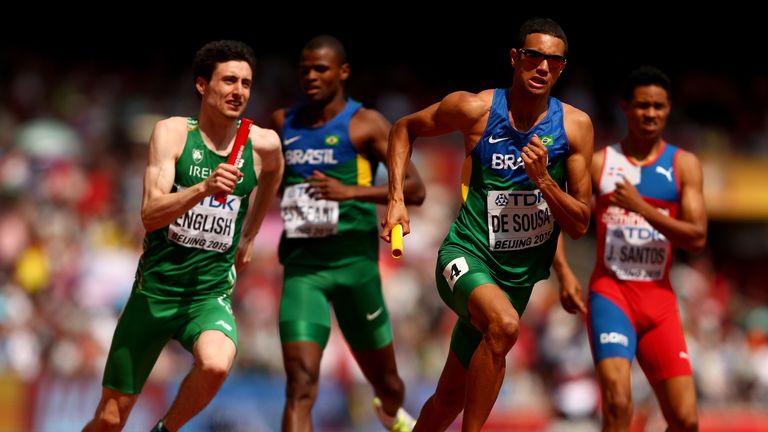 Mark English competes in the heats for Ireland at the end of his World Championships