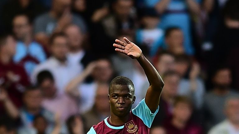 Enner Valencia of West Ham celebrates