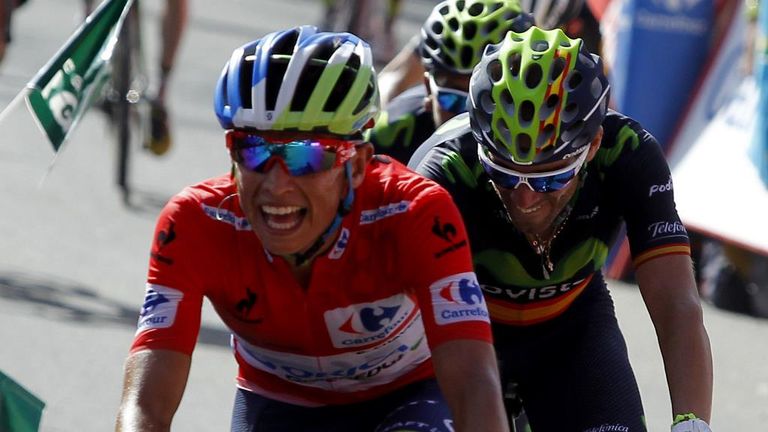 Esteban Chaves, Alejandro Valverde, Vuelta a Espana, stage seven