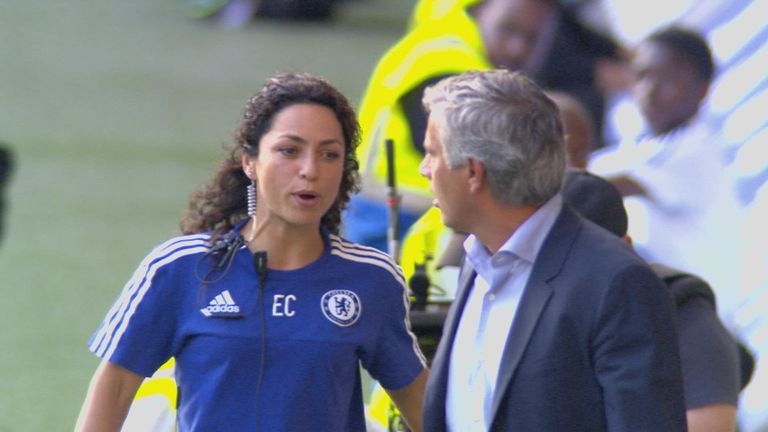 Eva Carneiro and Jose Mourinho clashed on the touchline after Eden Hazard received treatment against Swansea