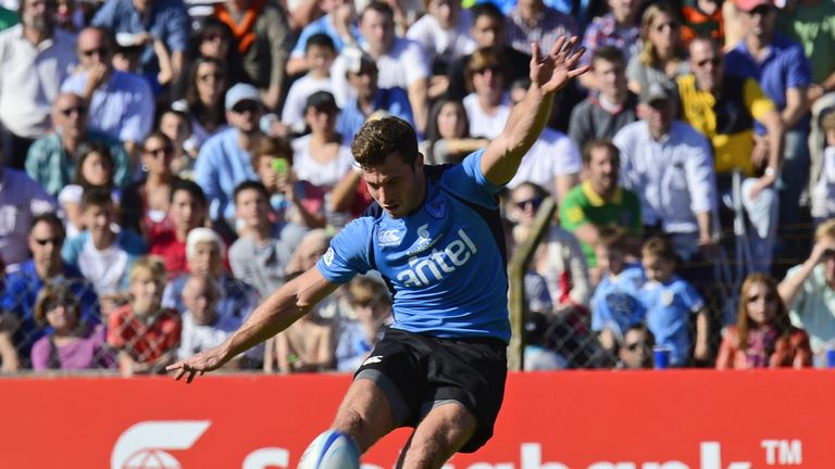 Uruguay fly-half Felipe Berchesi