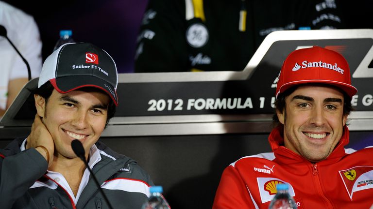 Could Sergio Perez (left) and  Fernando Alonso (right) have been Ferrari team-mates?