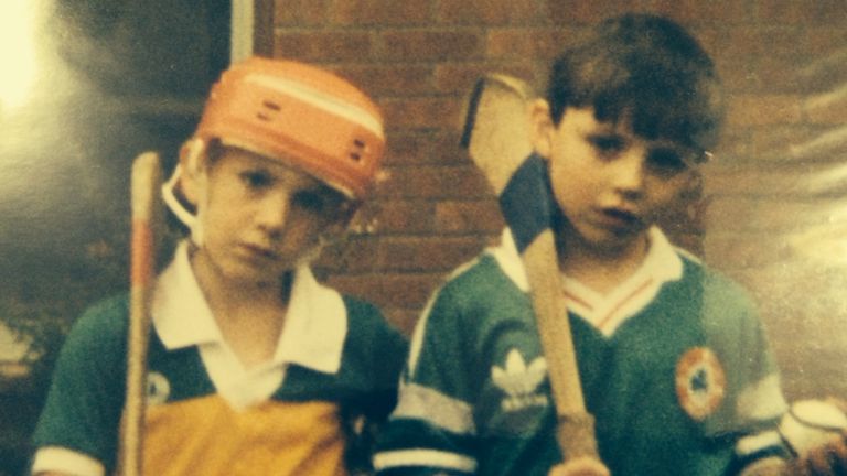 Matthew Macklin (right) during his underage days with Sean McDermotts in Birmingham
