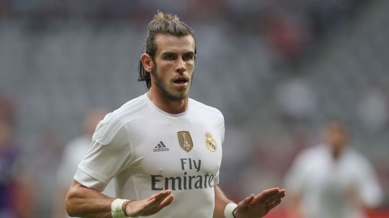 Gareth Bale celebrates his goal against former club Tottenham