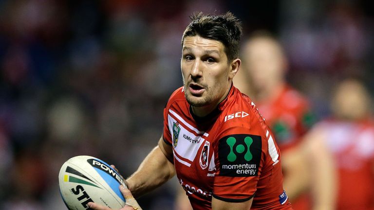  Gareth Widdop of the St George Illawarra Dragons 