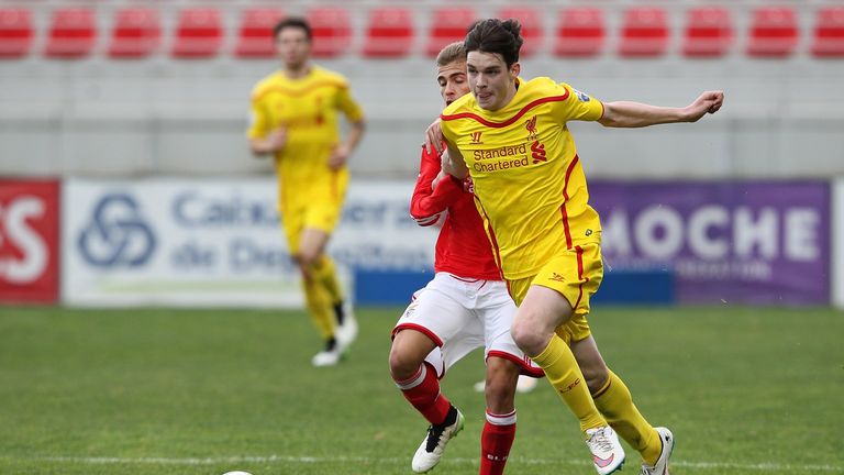 Wilson in action during a UEFA Youth League clash with Benfica