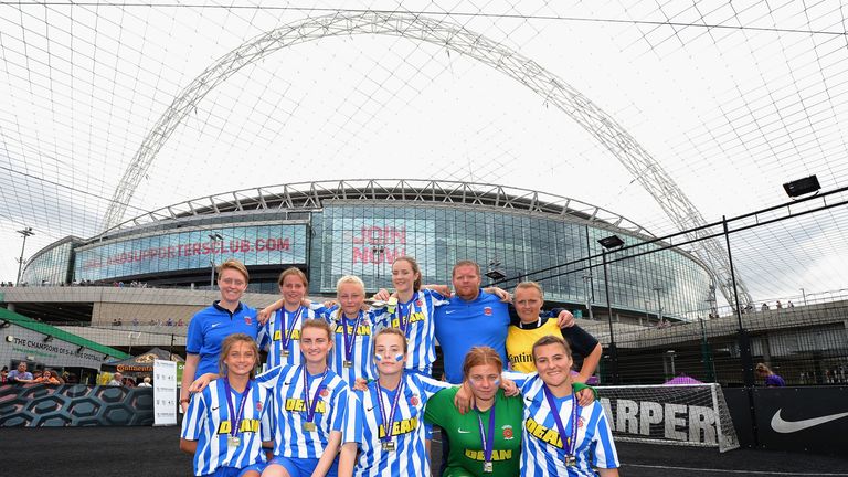 Hartlepool Premier League girls football tournament winners