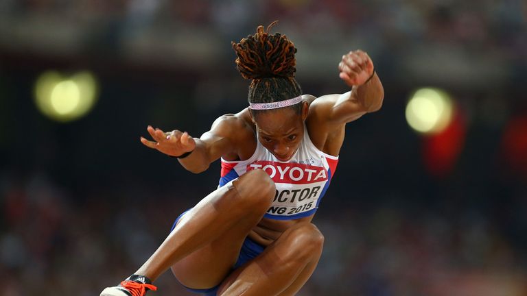  Shara Proctor of Great Britain competes in the Women's Long Jump final 