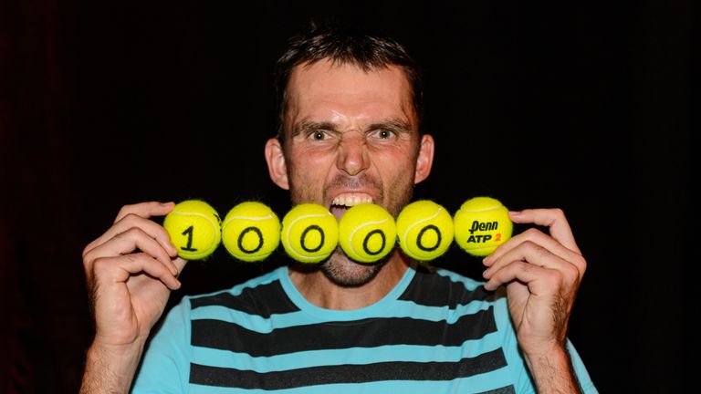 MONTREAL, ON - AUGUST 11:  Ivo Karlovic of Croatia becomes the second player in history to reach 10,000 aces during day two of the Rogers Cup at Uniprix St