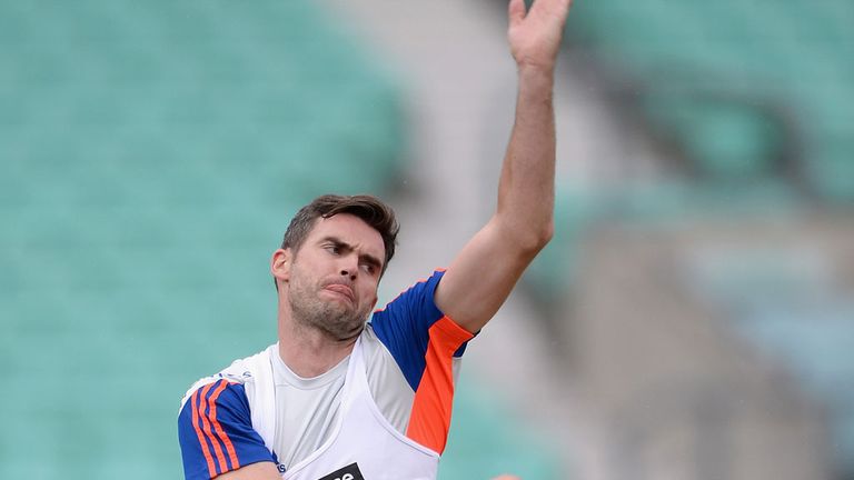 James Anderson has been working hard in the nets but will have to miss the Oval Test