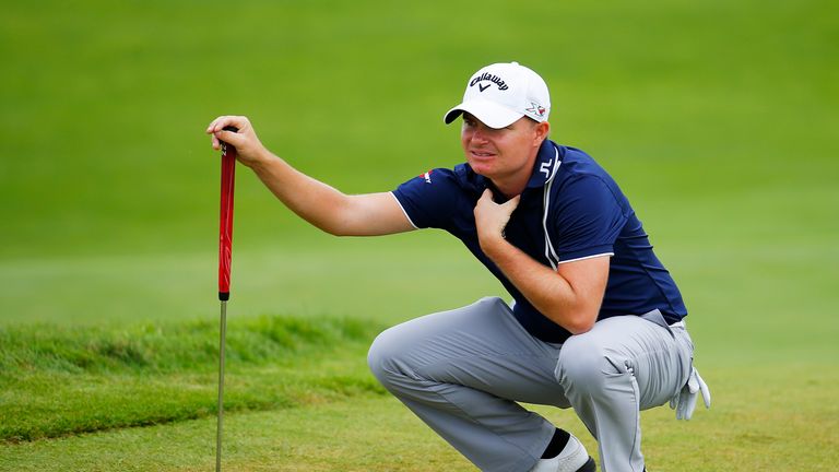 SHEBOYGAN, WI - AUGUST 13: James Morrison of England on the 11th green during the first round of the 2015 PGA Championship at Whistling Straits 