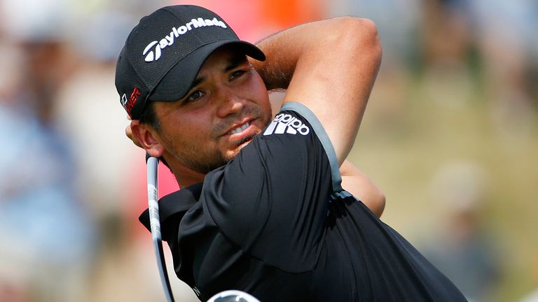 Jason Day of Australia watches his tee shot on the second hole during the final round of the 2015 PGA Championship