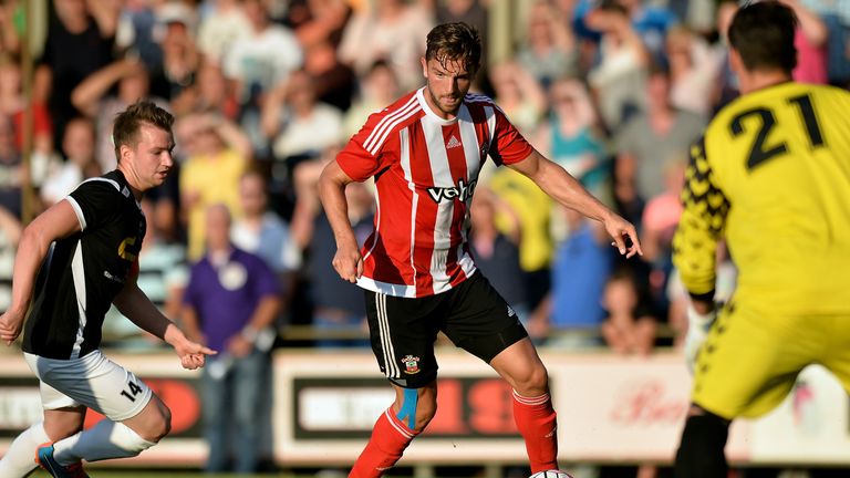 Jay Rodriguez in action for Southampton in pre-season