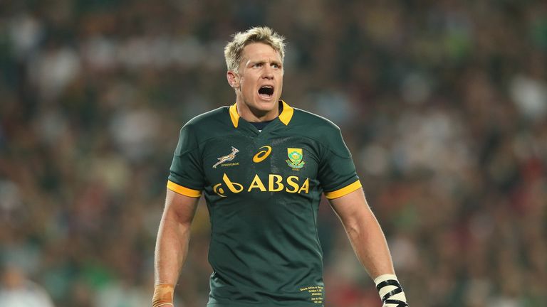 Jean de Villiers issues instructions during last year's Rugby Championship