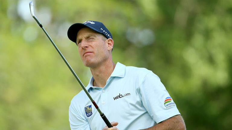  Jim Furyk hits off the 12th tee during the second round of the World Golf Championships - Bridgestone Invitational at Firestone Country Club