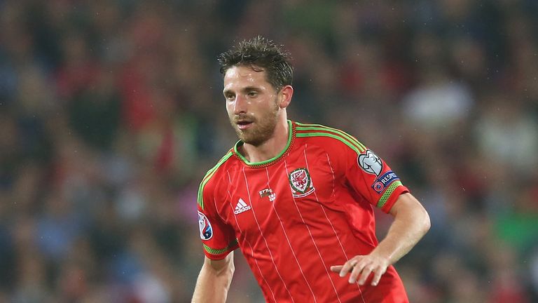 CARDIFF, WALES - JUNE 12:  Joe Allen of Wales runs with the ball during the UEFA EURO 2016 qualifying match between Wales and Belgium at the Cardiff City S