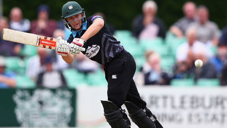 Worcestershire's Joe Clarke, 19, en route to scoring a century against Gloucestershire last week
