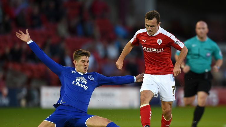 Everton selected John Stones for their Capital One Cup second-round tie at Barnsley