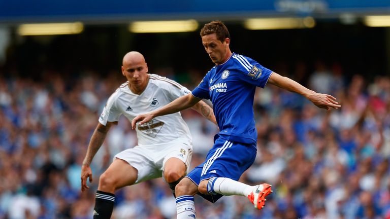 Jonjo Shelvey (left) impressed as Swansea began the Premier League season with a 2-2 draw at Chelsea