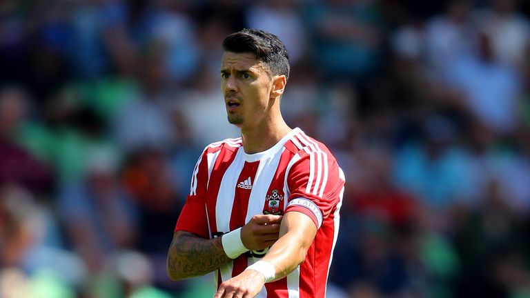 GRONINGEN, NETHERLANDS - JULY 18: Jose Fonte of FC Southampton looks on during the friendly match between FC Groningen and FC Southampton at Euroborg Arena