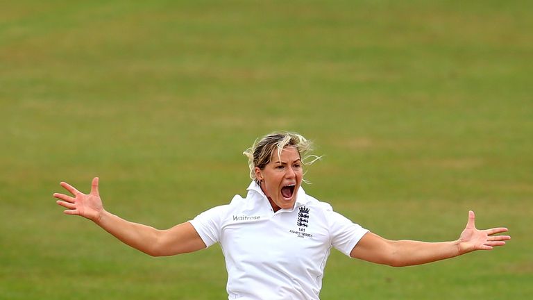  Katherine Brunt of England appeals