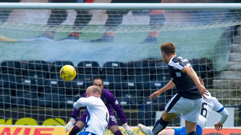 Greg Stewart opens the scoring for Dundee