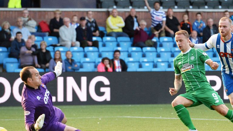 Leigh Griffiths scores an early goal for Celtic at Kilmarnock