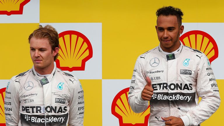 Nico Rosberg and Lewis Hamilton