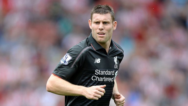 Liverpool's James Milner in action against Stoke