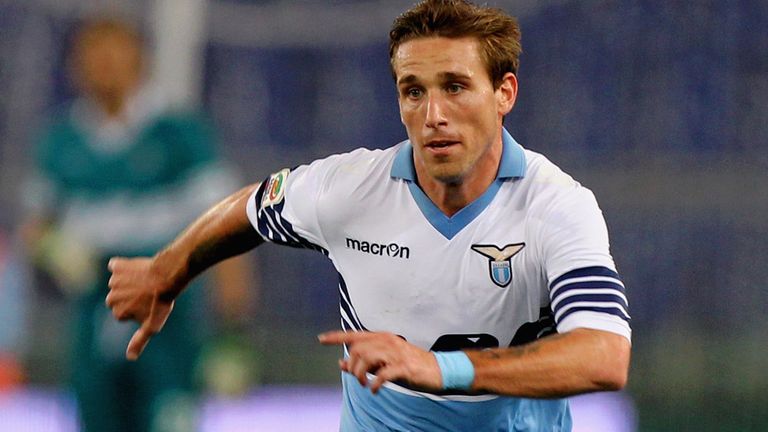 Lucas Biglia in action for Lazio