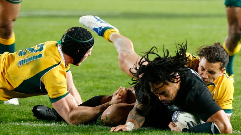 Kiwi centre Ma'a Nonu crashes over for his try