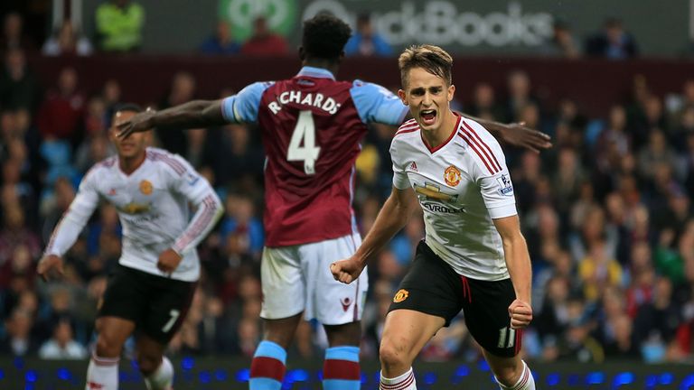 Adnan Januzaj celebrates 