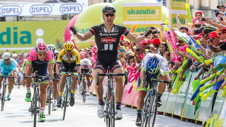 Marcel Kittel wins stage one of the 2015 Tour of Poland
