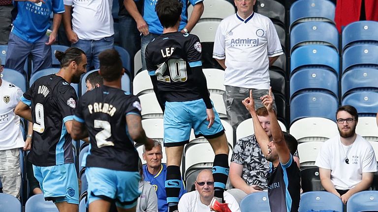 Sheffield Wednesday players celebrate after Marco Matias opens the scoring in spectacular fashion