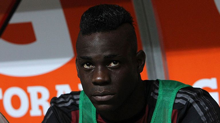 Mario Balotelli watched from the bench as AC Milan won without him
