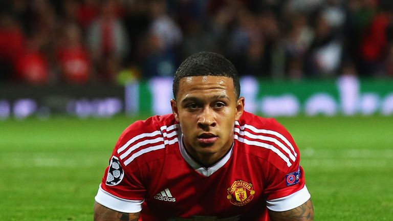 Memphis Depay of Manchester United