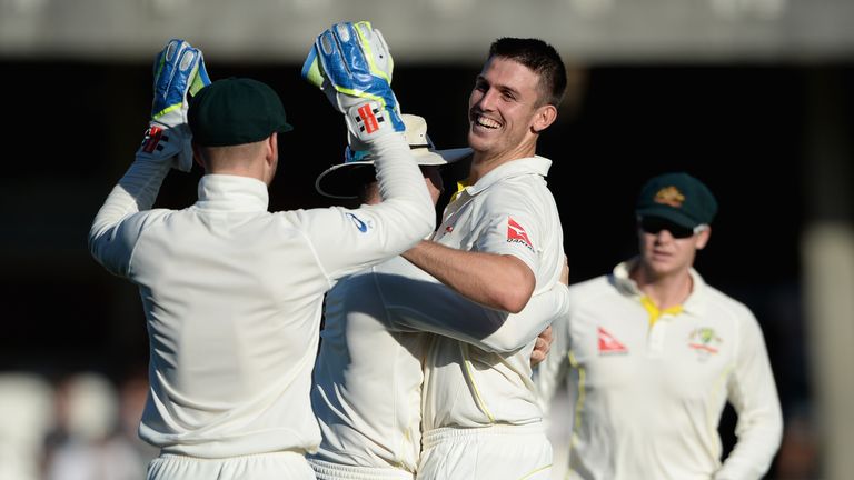 Mitchell Marsh took three wickets as Australia dominated day two